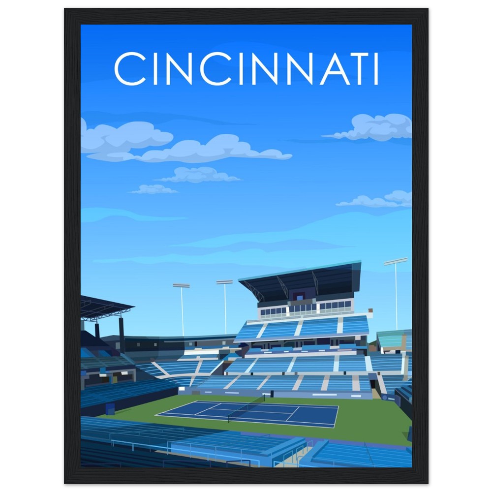 Cincinnati ATP/WTA Masters Tennis Stadium Poster