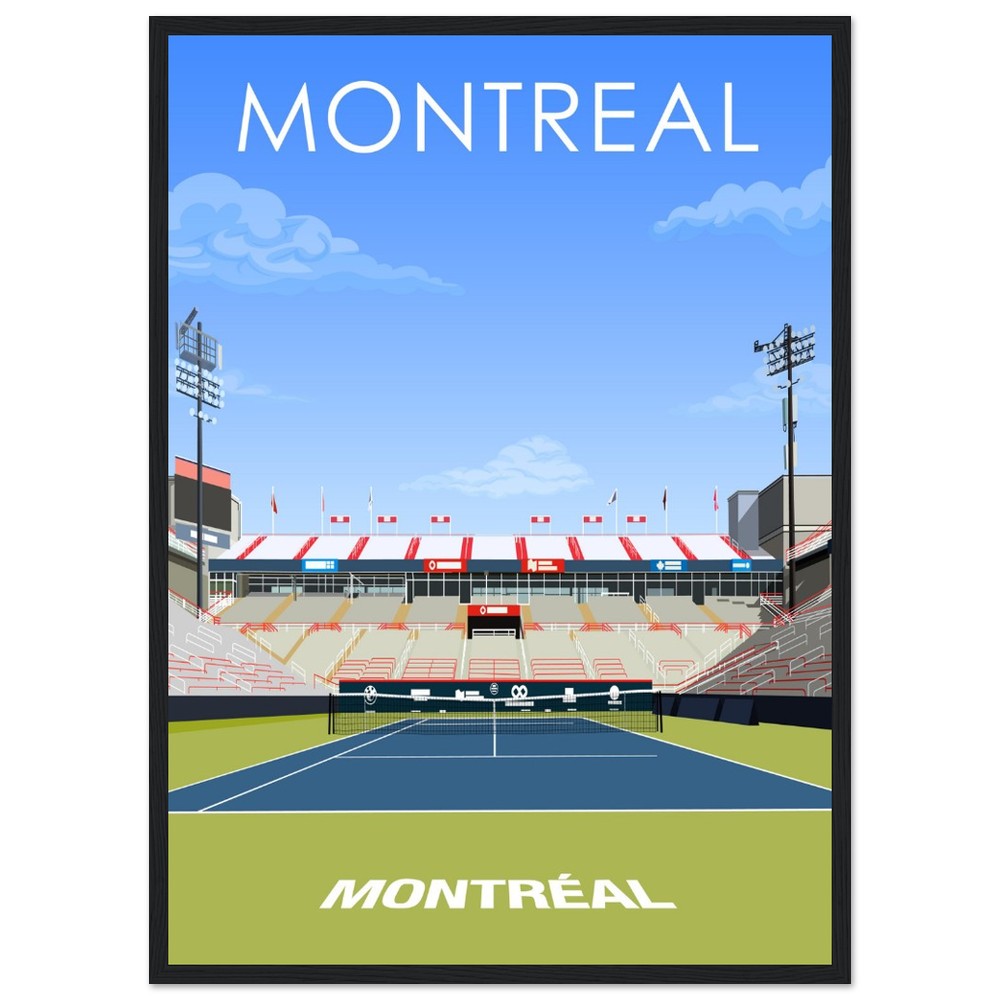 Montreal ATP/WTA Masters Tennis Stadium Poster