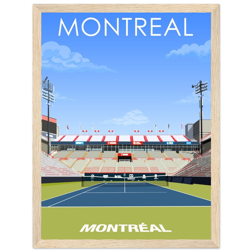 Montreal ATP/WTA Masters Tennis Stadium Poster