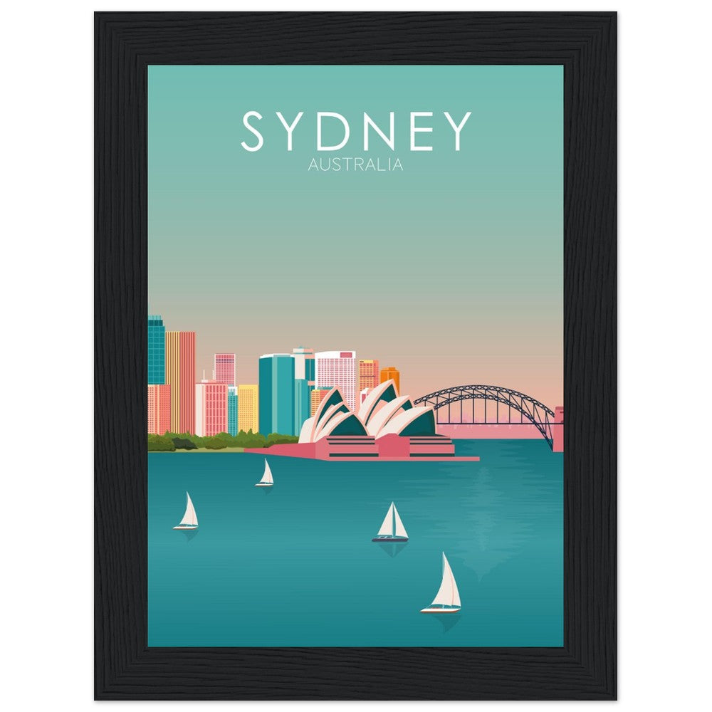 Sydney Poster | Sydney Wall Art | Sydney Pastel Print