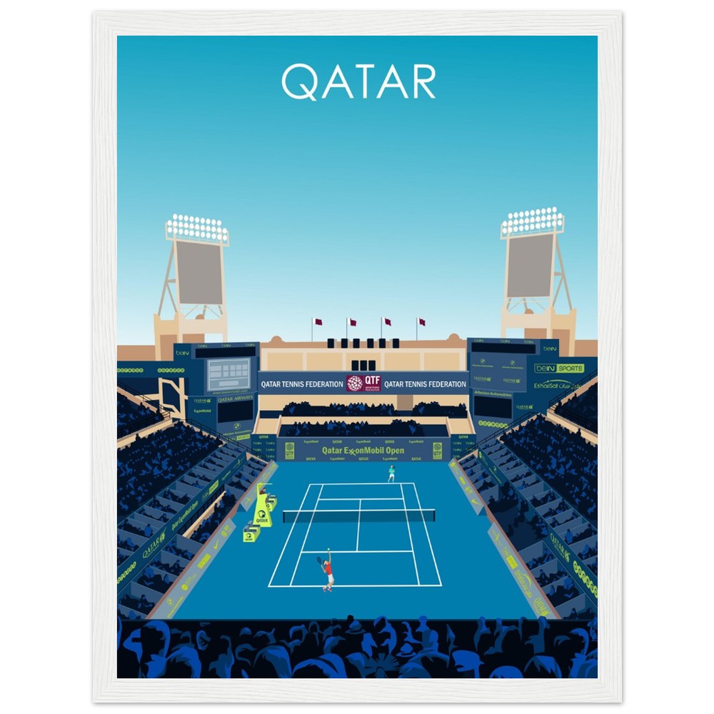 Qatar Open Tennis Poster