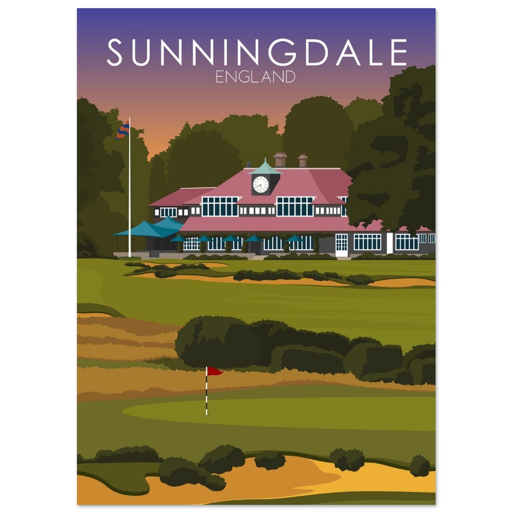 Sunningdale Golf Course Sunset Print