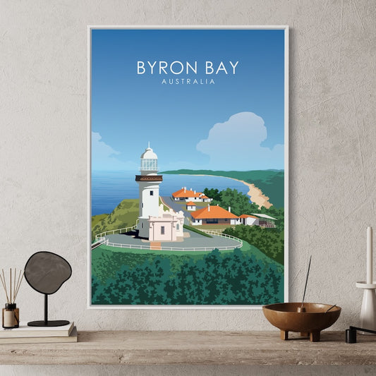Byron Bay Poster | Byron Bay Wall Art | Byron Bay Daytime Print