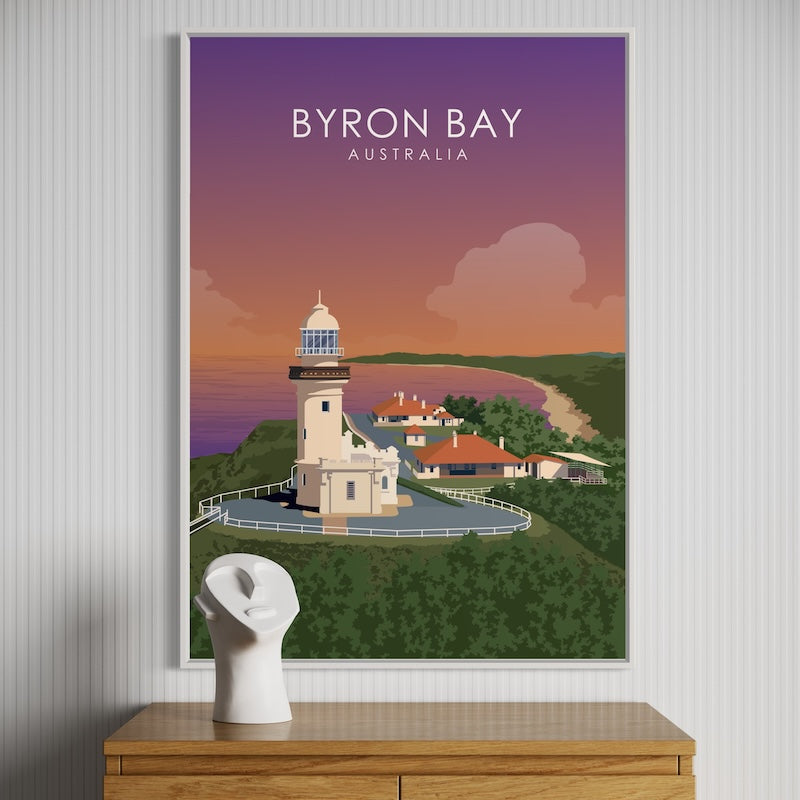 Byron Bay Poster | Byron Bay Wall Art | Byron Bay Sunset Print
