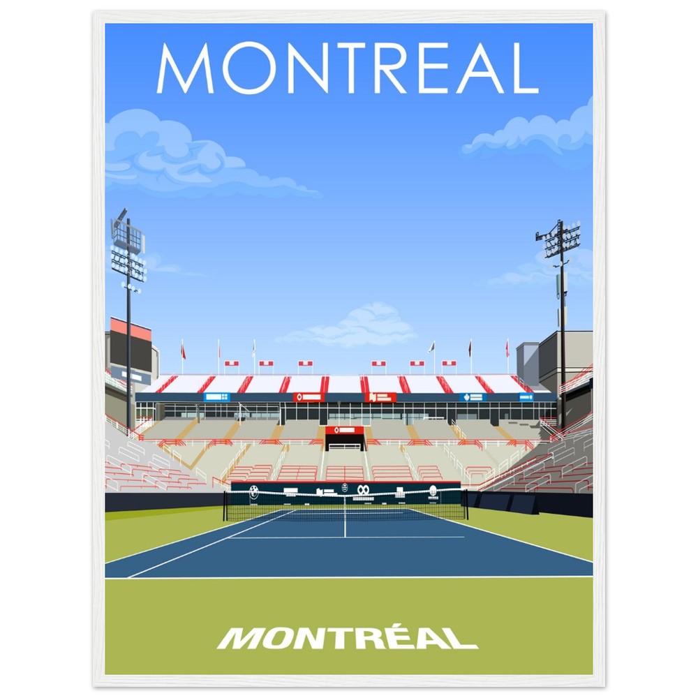 Montreal ATP/WTA Masters Tennis Stadium Poster