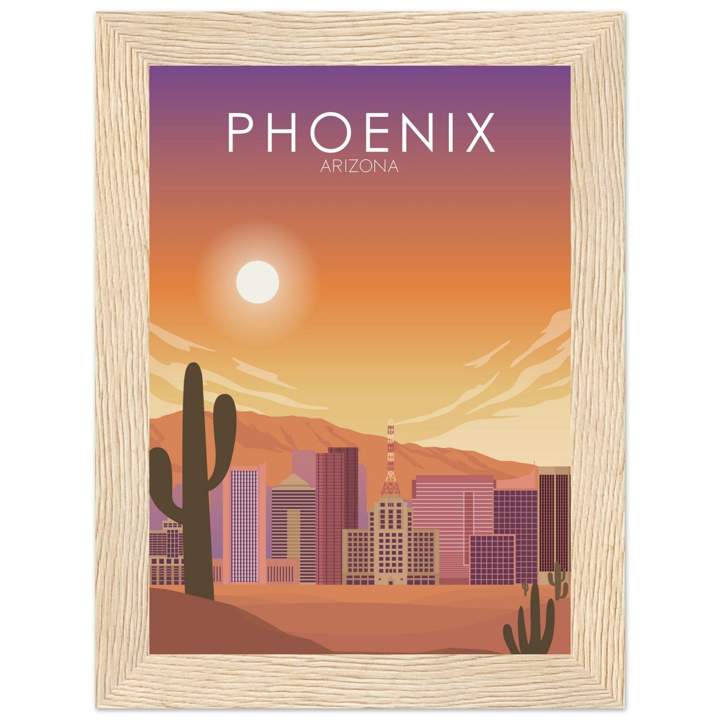 Phoenix Poster | Phoenix Wall Art | Phoenix Sunset Print
