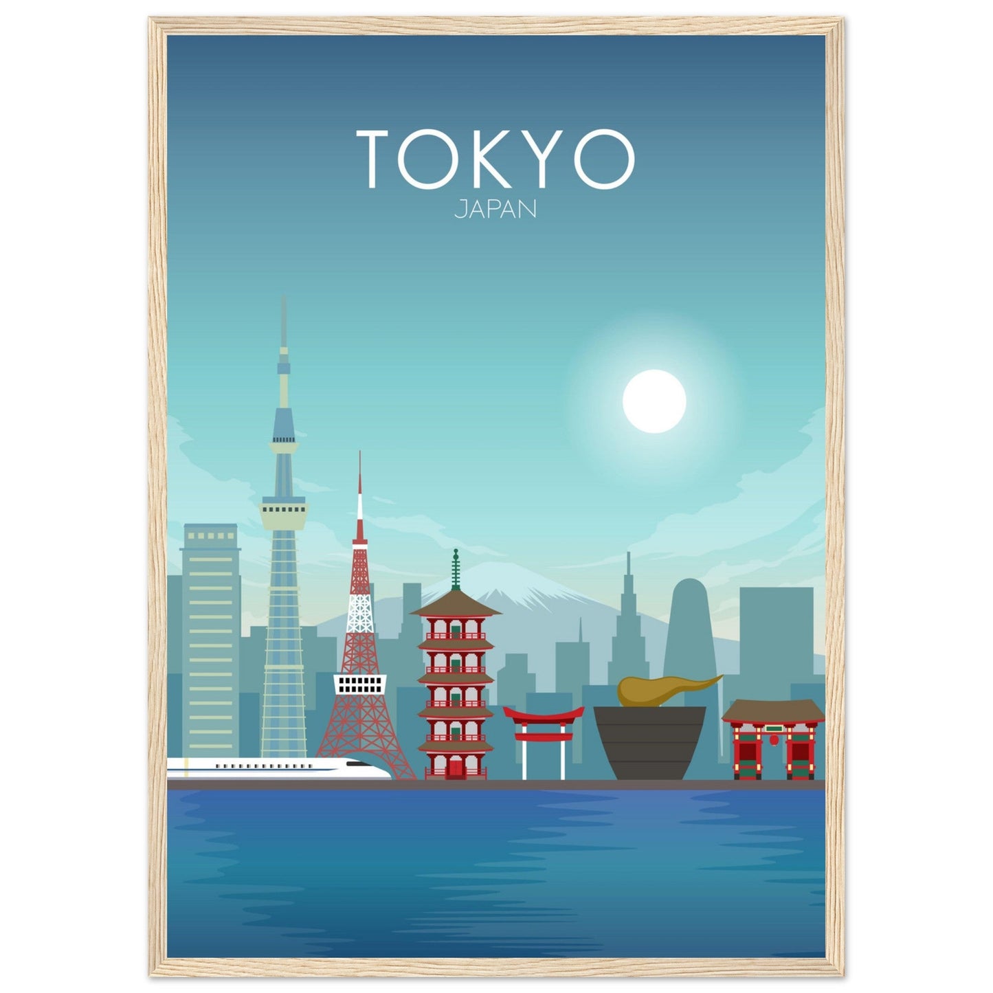 Tokyo Poster | Tokyo Wall Art | Tokyo Daytime Print