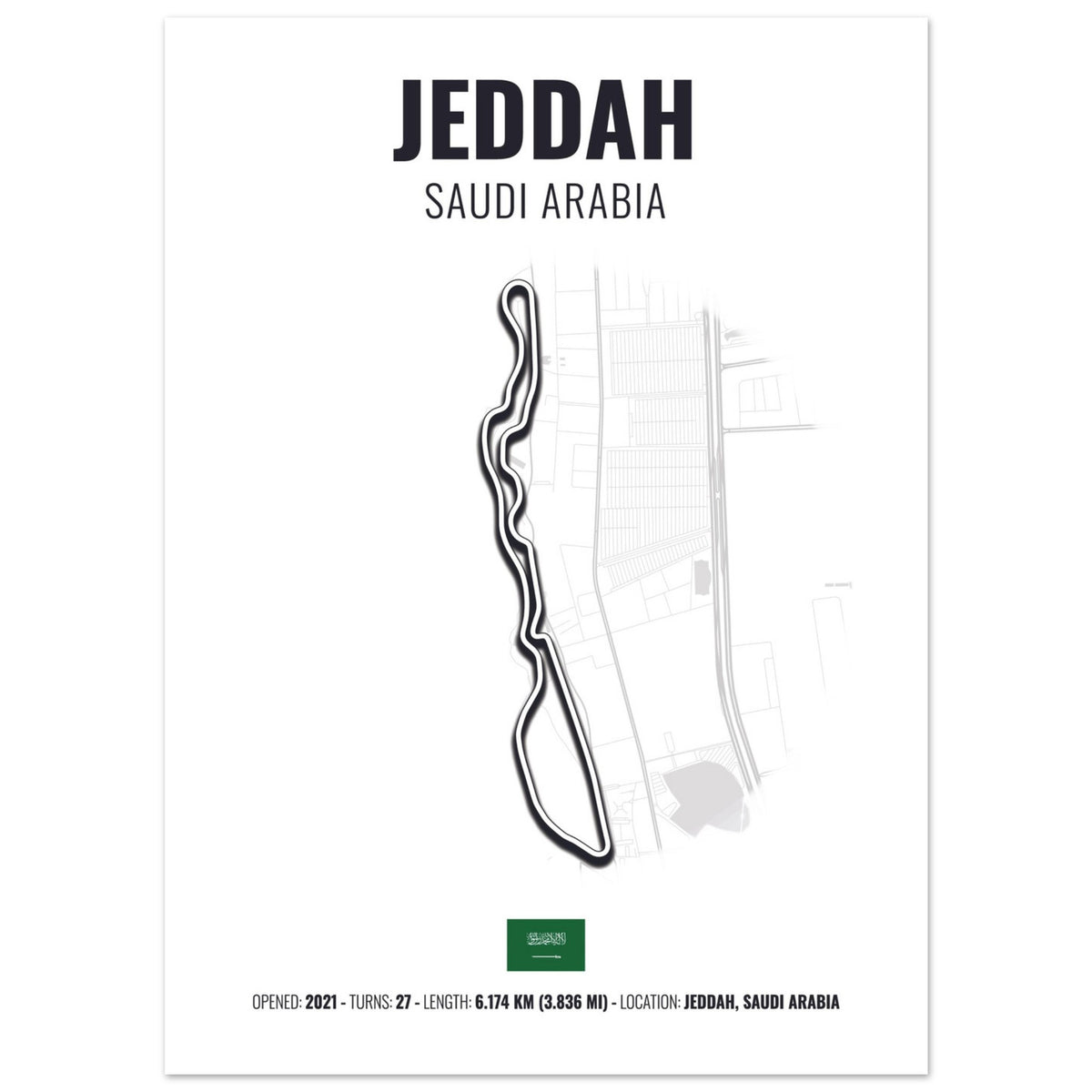 Jeddah F1 Grand Prix Poster | Jeddah F1 Grand Prix Print – Favourite ...