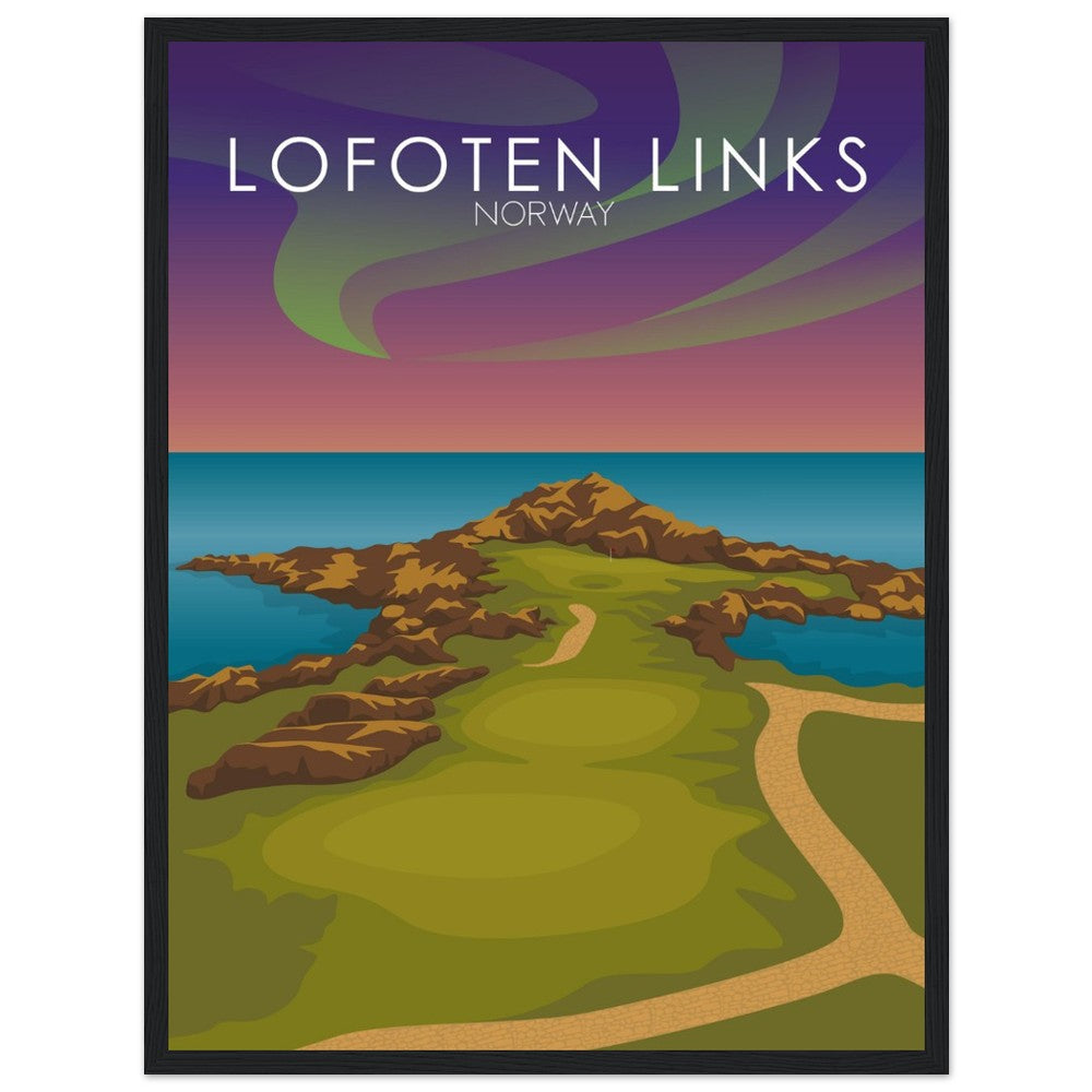 Lofoten Links Golf Course Sunset Print