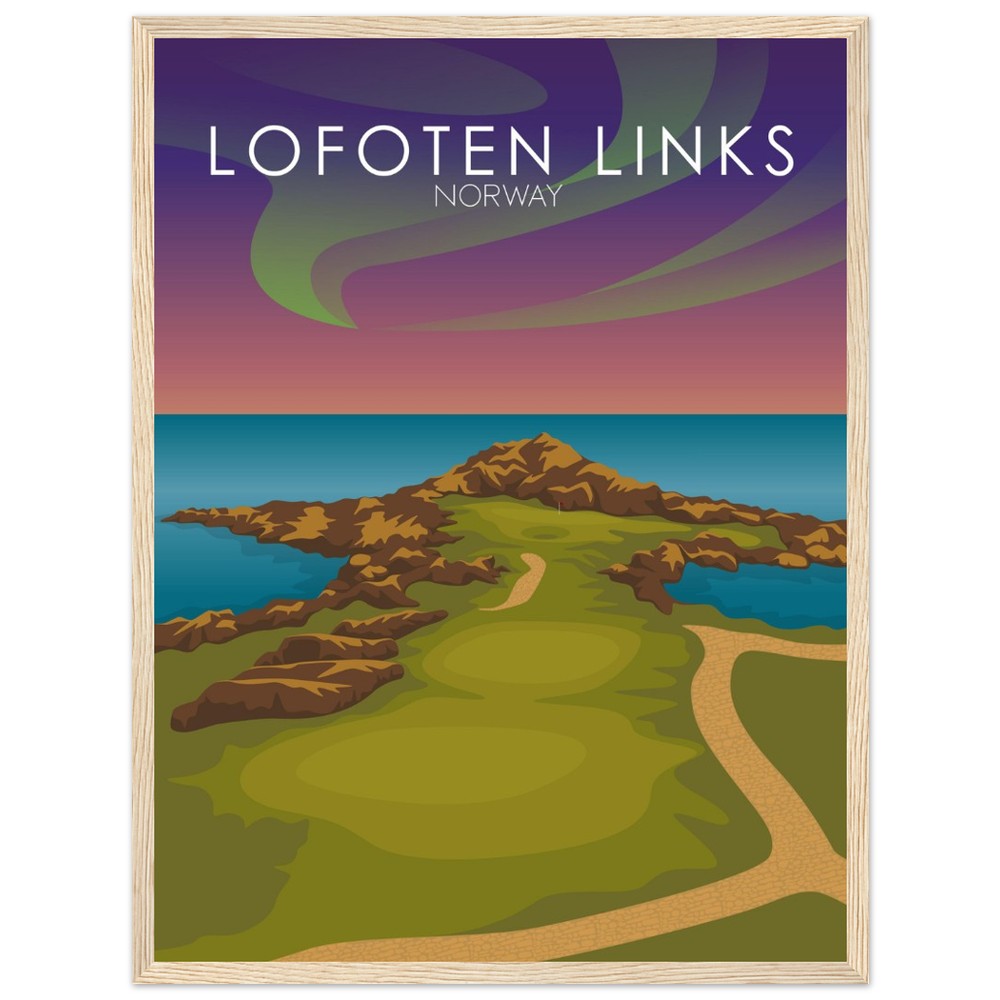 Lofoten Links Golf Course Sunset Print