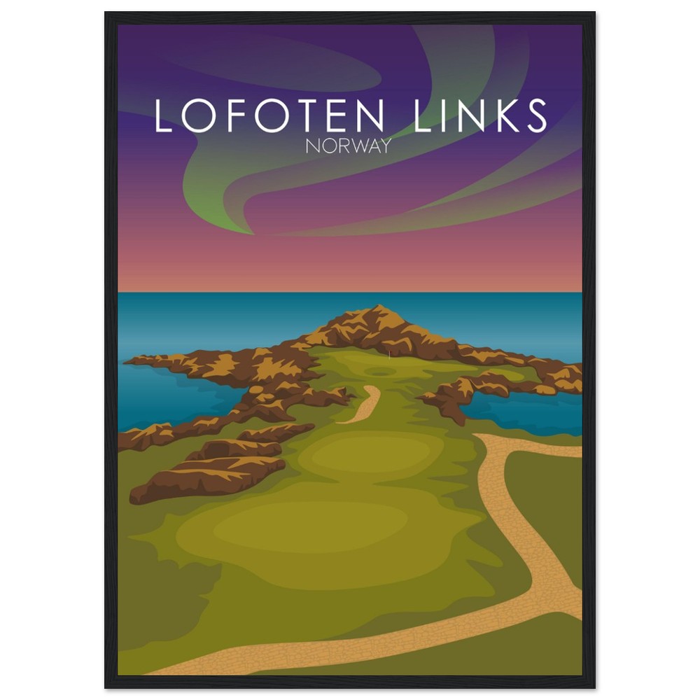 Lofoten Links Golf Course Sunset Print