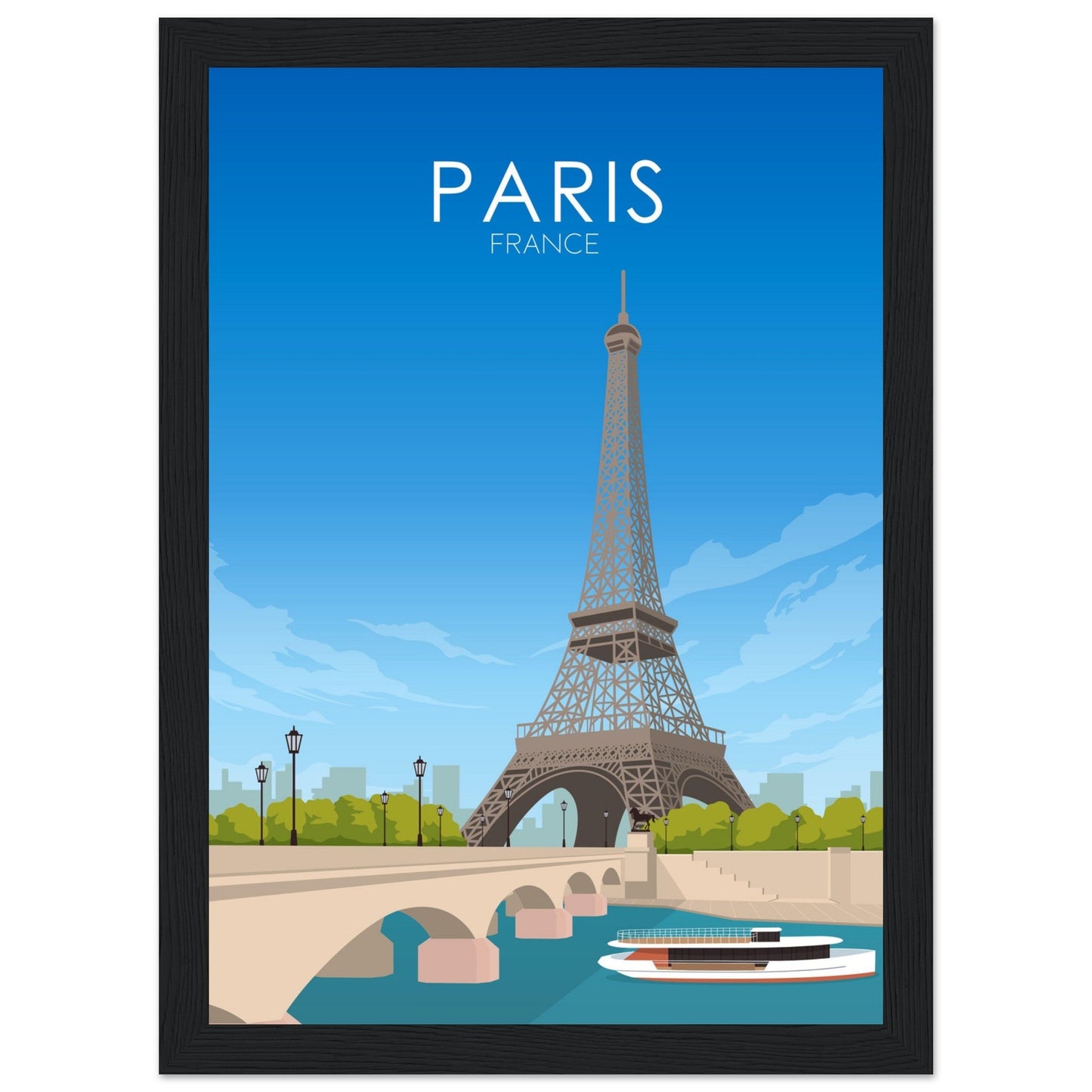 Paris Poster | Paris Wall Art | Paris Daytime Print