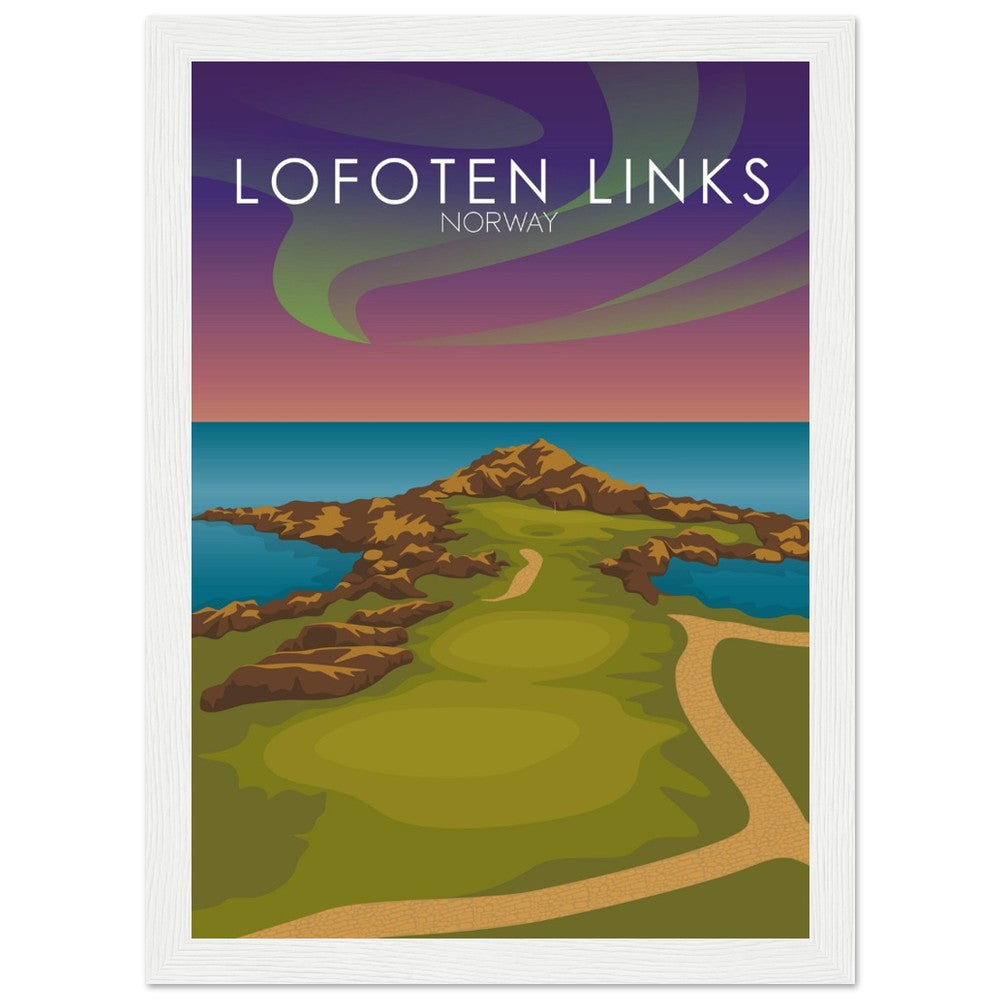 Lofoten Links Golf Course Sunset Print