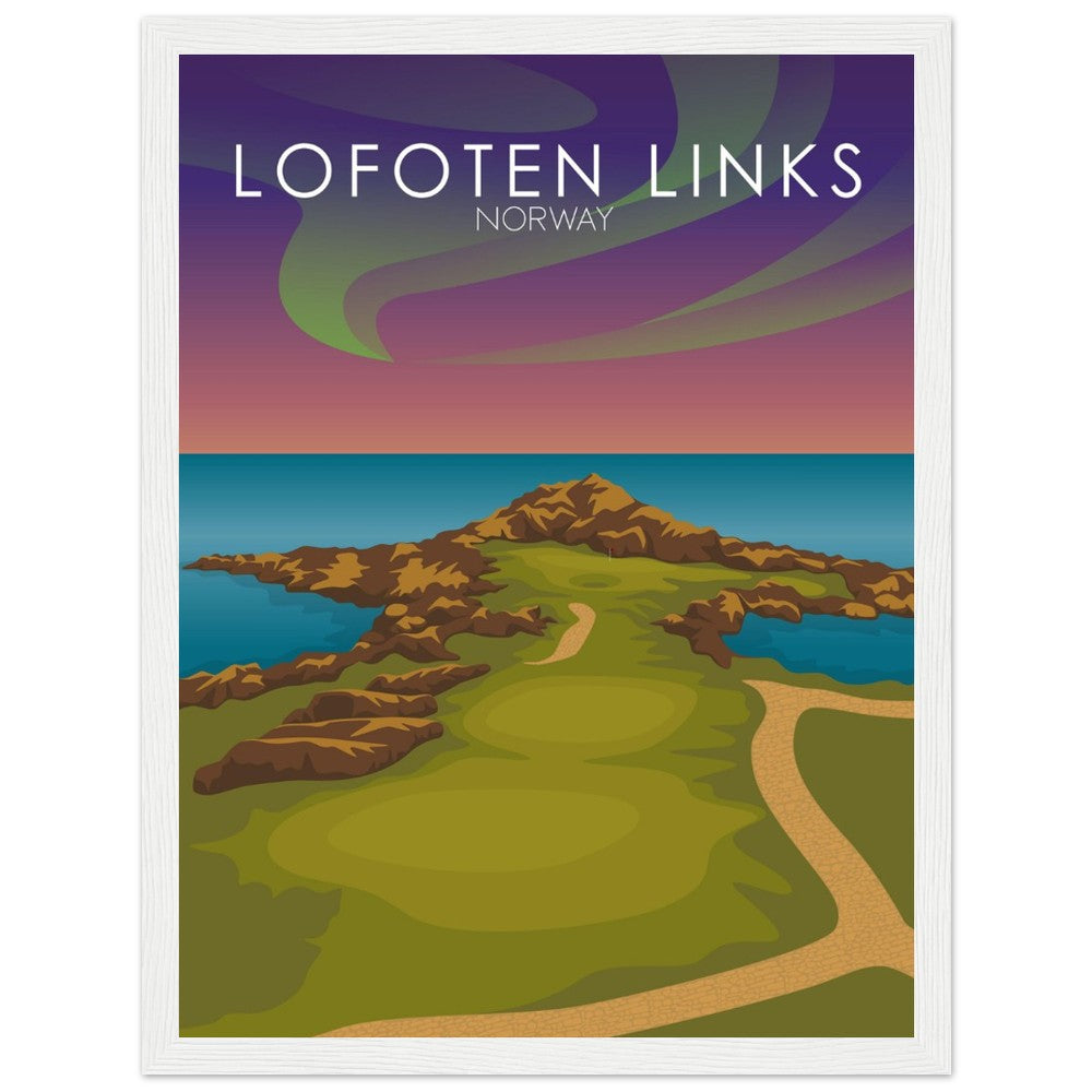 Lofoten Links Golf Course Sunset Print