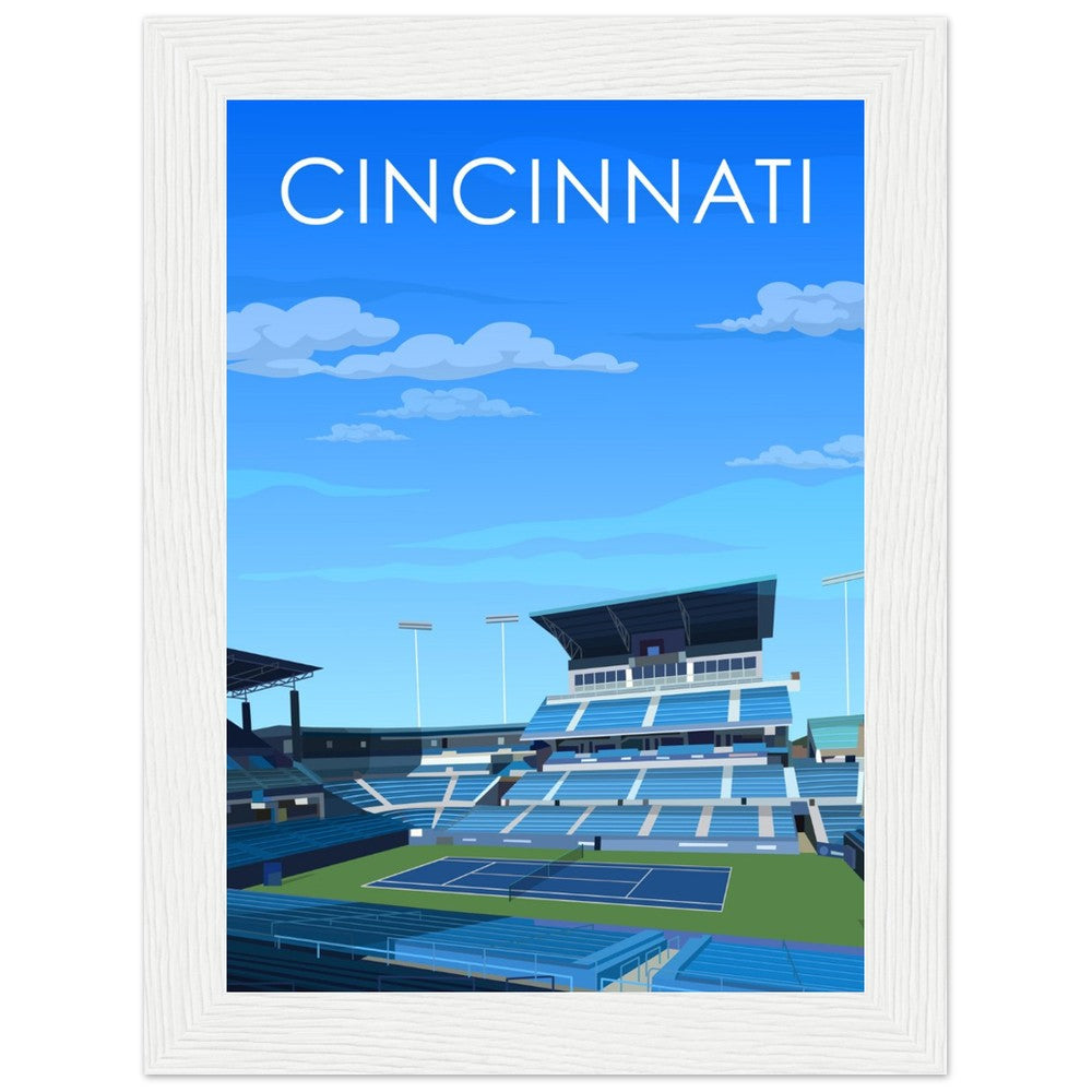 Cincinnati ATP/WTA Masters Tennis Stadium Poster