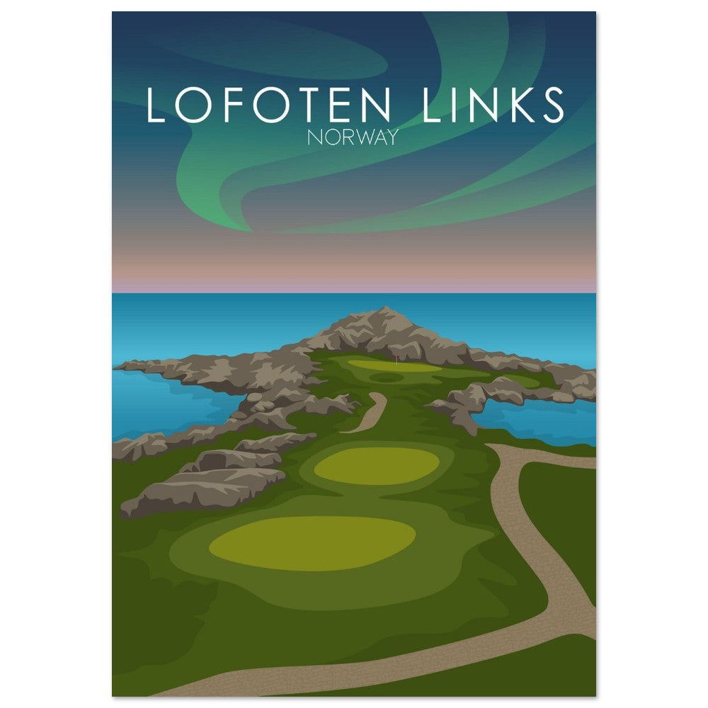 Lofoten Links Golf Course Print