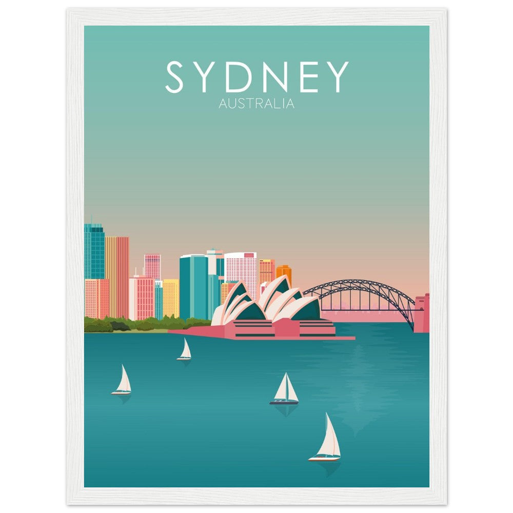 Sydney Poster | Sydney Wall Art | Sydney Pastel Print