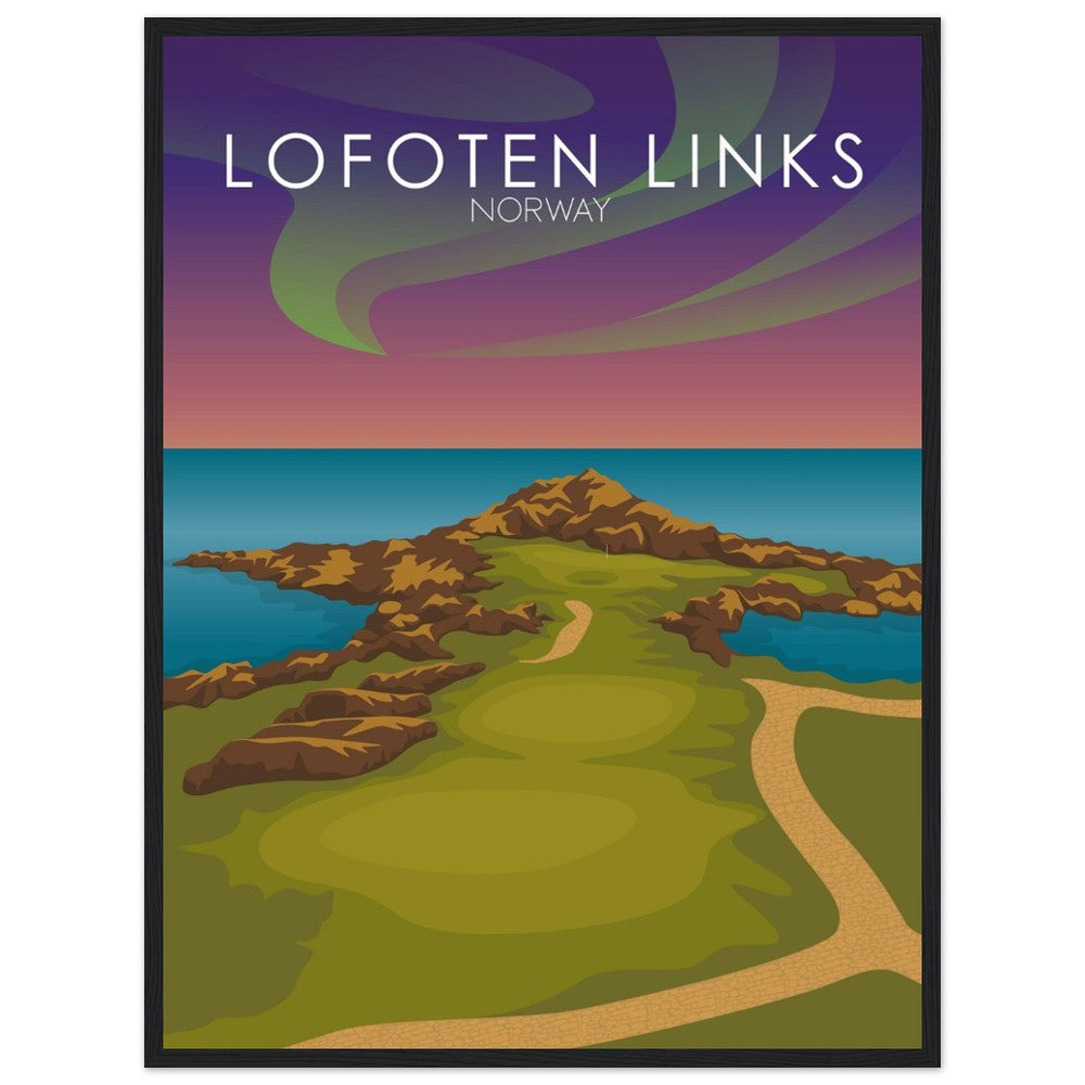 Lofoten Links Golf Course Sunset Print