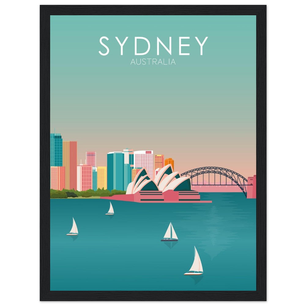 Sydney Poster | Sydney Wall Art | Sydney Pastel Print