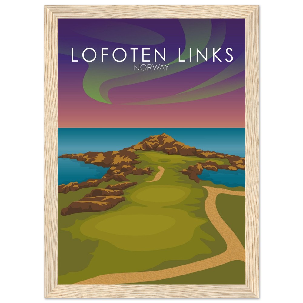 Lofoten Links Golf Course Sunset Print