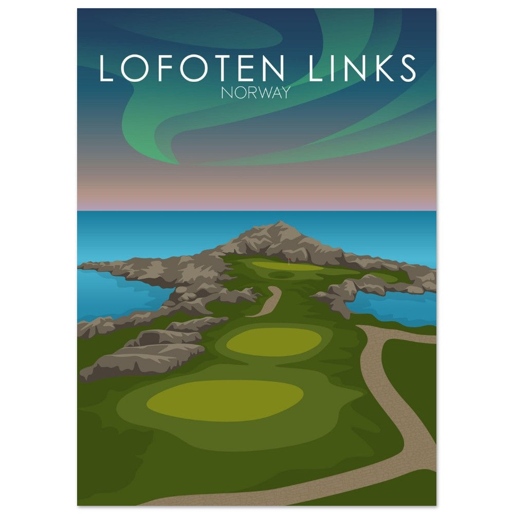 Lofoten Links Golf Course Print