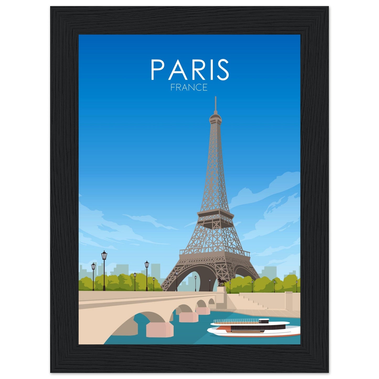 Paris Poster | Paris Wall Art | Paris Daytime Print