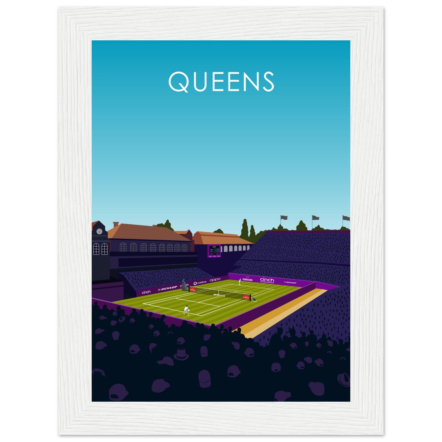 Queens Club Centre Court Cinch Championships Tennis Poster