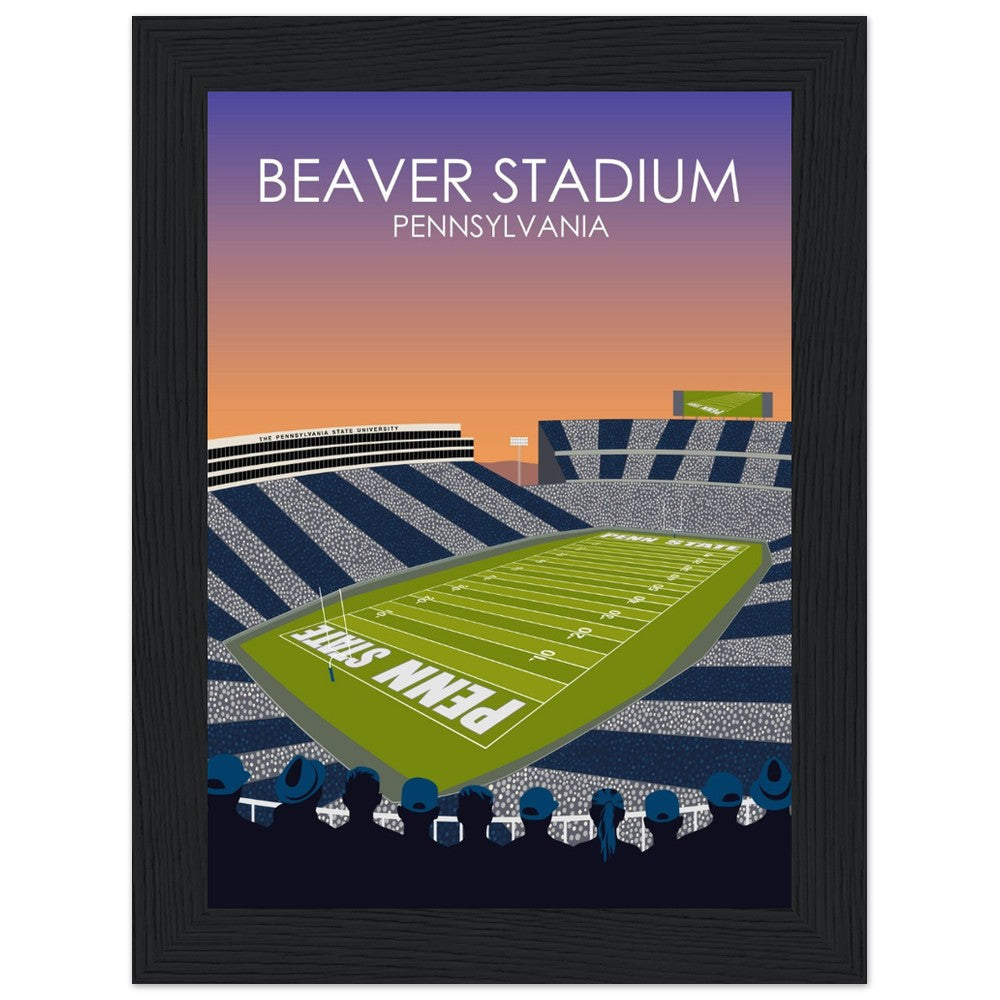 Beaver Stadium Poster | Penn State University Football Stadium Print