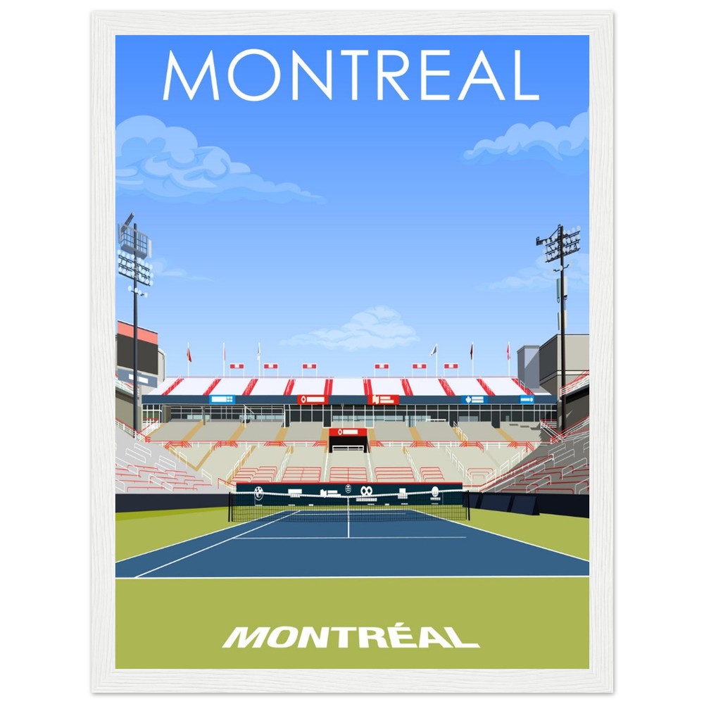 Montreal ATP/WTA Masters Tennis Stadium Poster