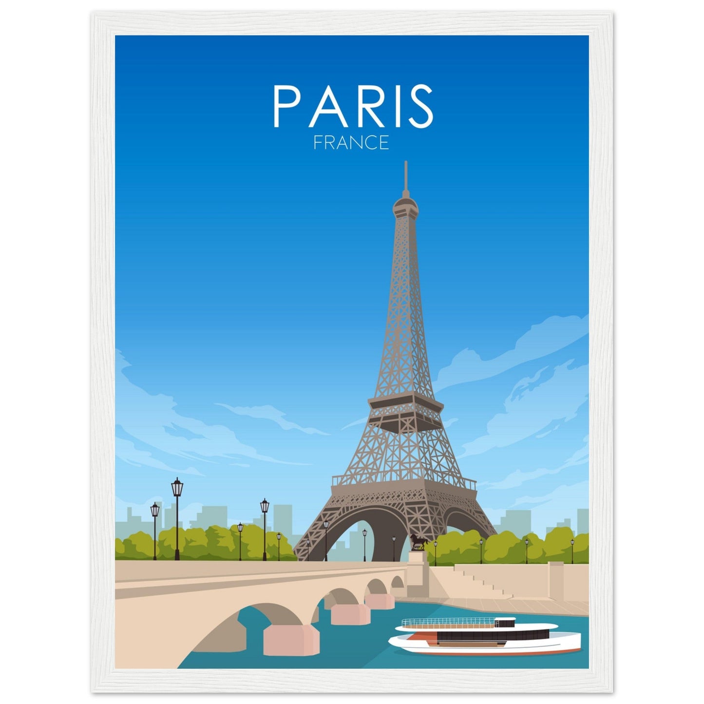 Paris Poster | Paris Wall Art | Paris Daytime Print