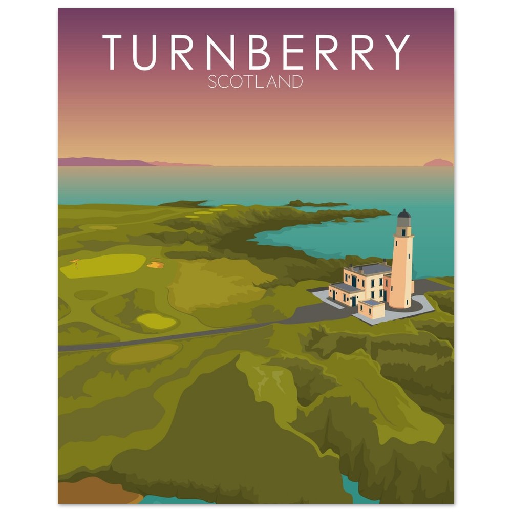 Turnberry Golf Course Sunset Print