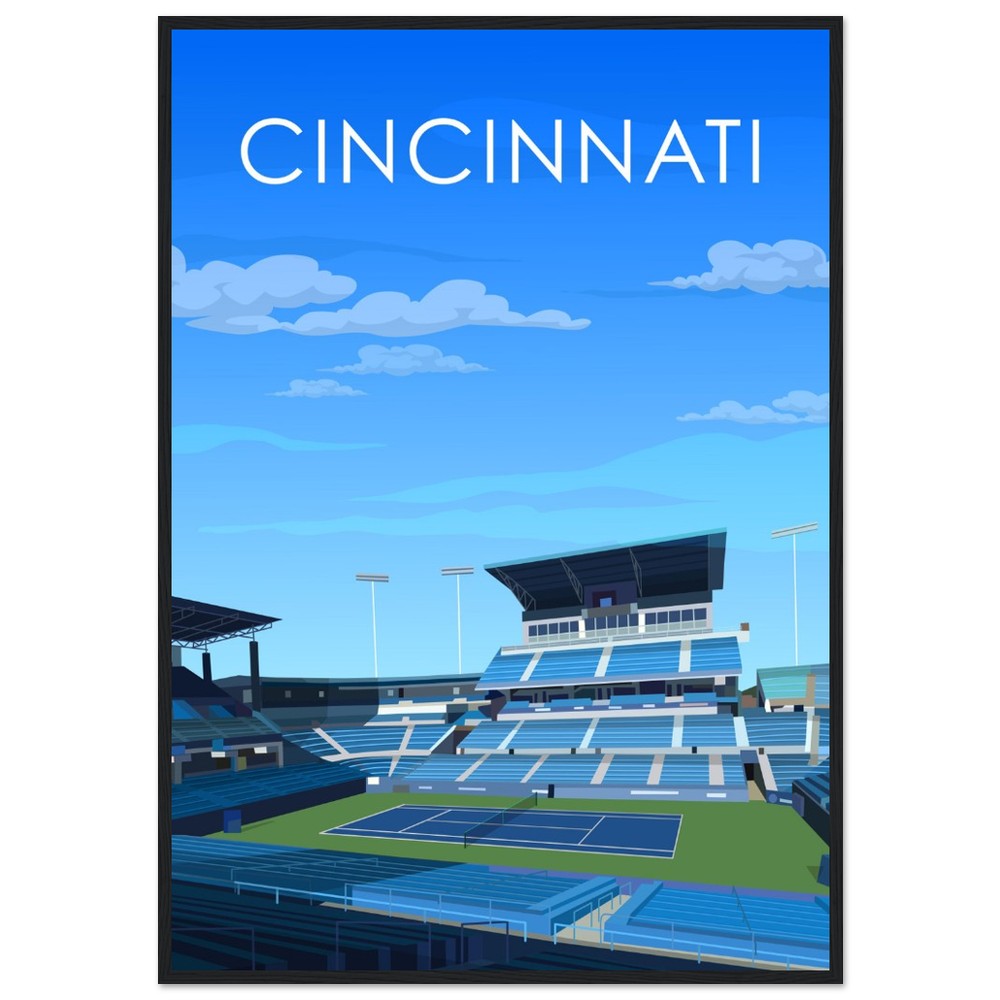 Cincinnati ATP/WTA Masters Tennis Stadium Poster