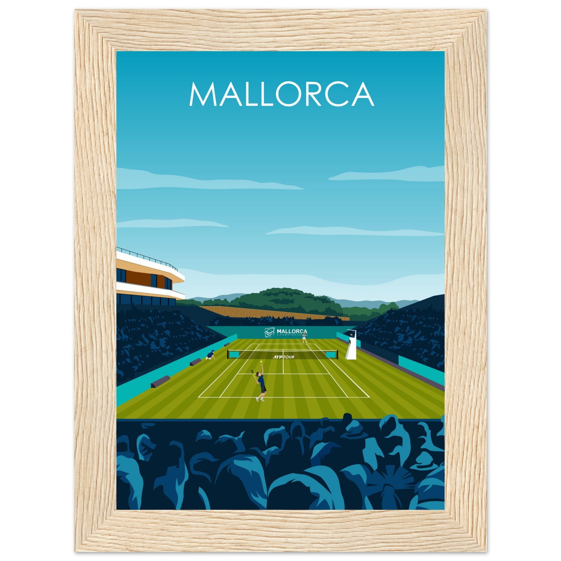 Mallorca ATP Poster Mallorca Tennis Print Mallorca Tennis Wall