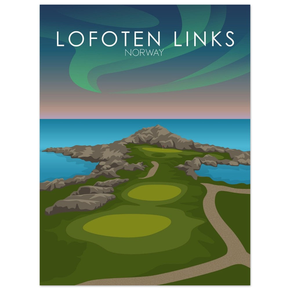 Lofoten Links Golf Course Print