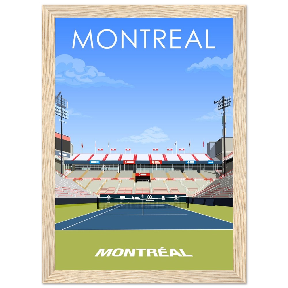 Montreal ATP/WTA Masters Tennis Stadium Poster