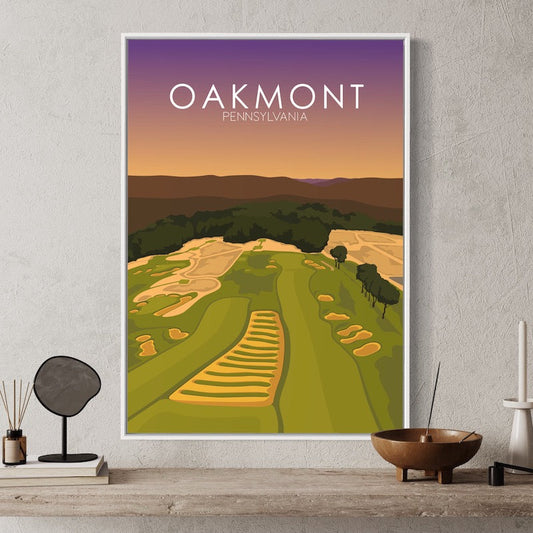 Oakmont Country Club Golf Course Sunset Print