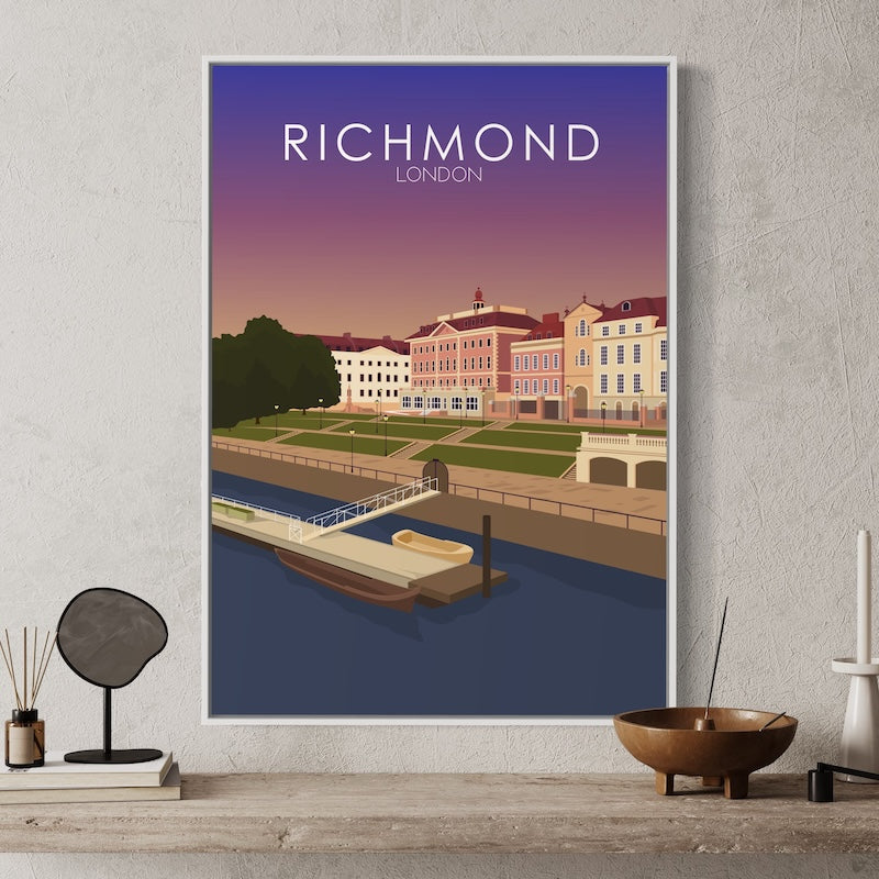 Richmond Poster | Richmond Sunset Print | Richmond Wall Art