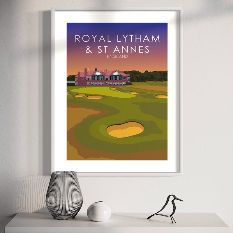 Royal Lytham & St Annes Golf Course Sunset Print