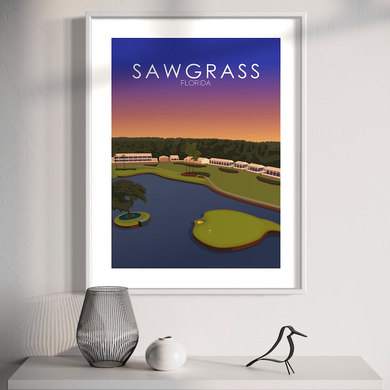TPC Sawgrass Golf Course Sunset Print